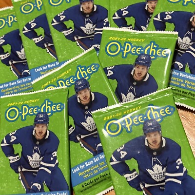 2021-22 O-PEE-CHEE HOCKEY**ONE 8 CARD PACK FROM A SEALED BLASTER BOX!