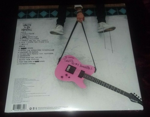 LP MACHINE GUN KELLY Tickets To My Downfall LIMITED PINK vinyl w/LITHO Vinyl New - Picture 3 of 10