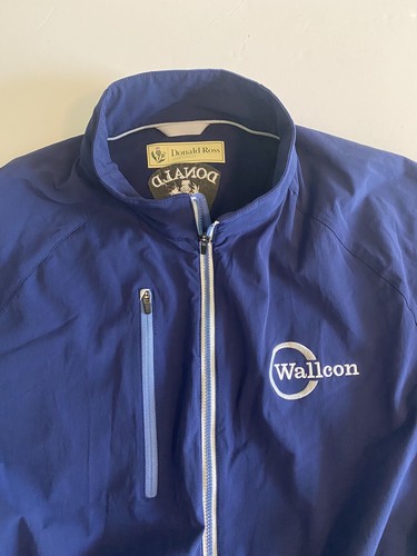 Donald Ross Sportswear Blue Full Zip L/S Multi Zip Walton Golf Mens Small - Picture 2 of 8