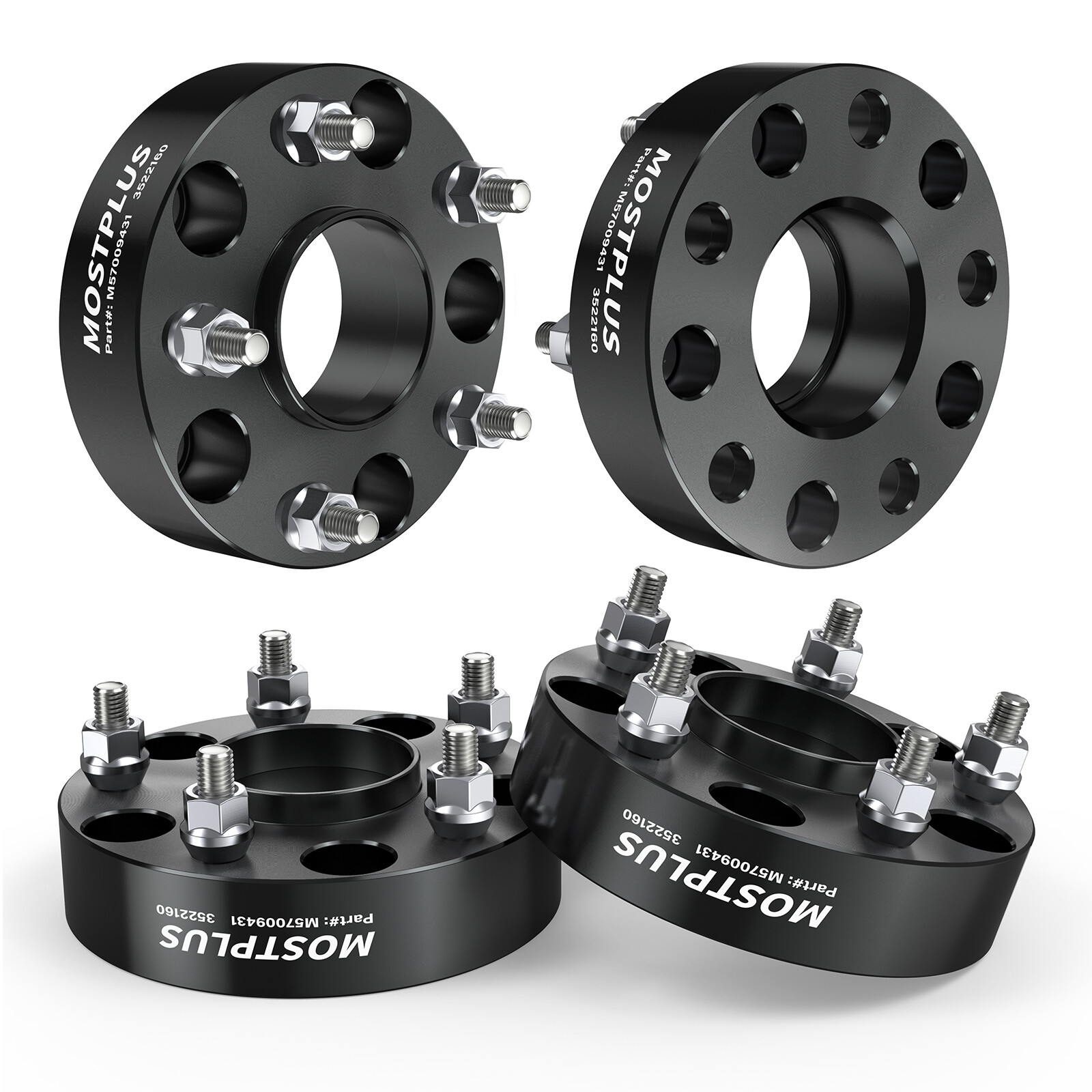 Set(4) 1.5" Hubcentric Wheel Spacer 5x5" For Jeep Wrangler JK Grand Cherokee WJ