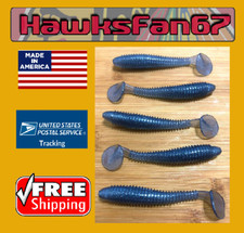 25 GRAY SMOKE 3" BPS STYLE SPEED SHAD PADDLE TAIL BASS SWIM BAIT BULK LOT