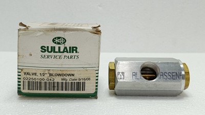 SULLAIR 02250100-042 Blasventil 1/2 Zoll NPT 250 PSIG Kompressor Neu Überschuss