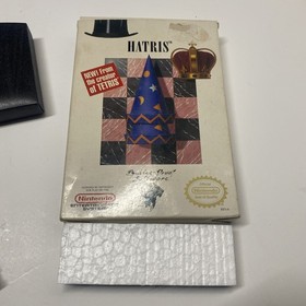 Hatris NES (Nintendo Entertainment System, 1990) Box & Cartridge Tested