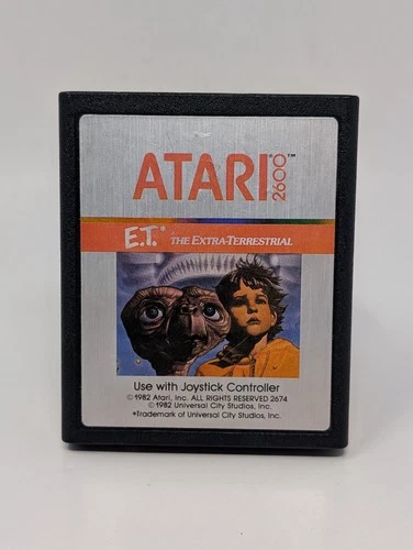 Atari 2600 E.T. The Extra Terrestrial (Atari 2600, 1982) - Cart Only