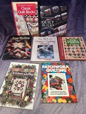 Lot 7 Hardcover Quilting Books Quilt Blocks Patterns Scrap Patchwork Christmas