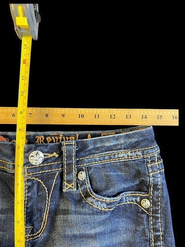 Rock Revival Jeans Womens Size 27 Alivia Bootcut Thick Stitch Cowgirl - Picture 4 of 8