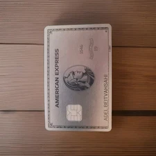 amex platinum metal card. cancelled. collectible.