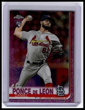 2019 Topps Chrome #75 Daniel Ponce de Leon Pink Refractor