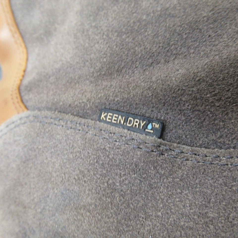 KEEN Dry Leather Boots Women 10 Tan Waterproof Suede Waxed Willamette Midcalf - Image 4 of 4