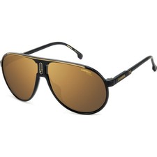 NEW CARRERA CHAMPION65/N 02M2 YL BLACK/GOLD/GOLD POLARIZED AUTHENTIC SUNGLASSES