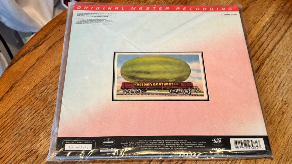 ALLMAN BROTHERS    EAT A PEACH    MFSL   (2)  VINYL  SET   NEW  SEALED   MINT! - Image 2 of 3