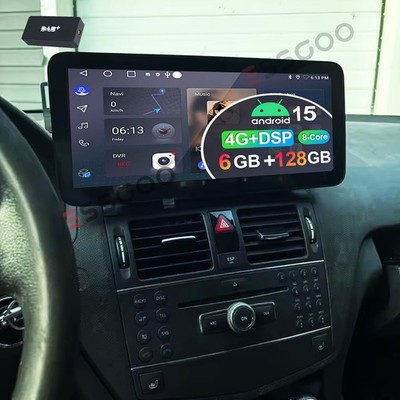DAB Android15 Autoradio Für Mercedes Benz C-Klasse W204 S204 Mit GPS WIFI FM RDS