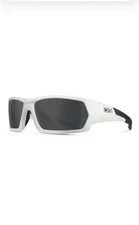 NWT DVX Next  Wiley X Wrap white & black Polarized sunglasses Safety glasses