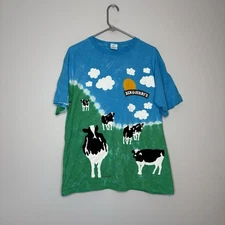 Ben & Jerry’s Euphoria AOP Ice Cream Chunky Dunky Promo T-Shirt Size Large
