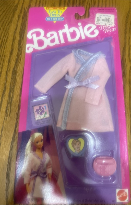 Mattel Barbie 1992 robe Dream Wear Fashions 661