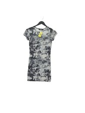 Motel Bodycon Midi Dress S in Grey