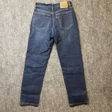 Levis Jeans Womens 27 Wedgie Straight Denim Button Fly High Rise Dark Wash 27x27