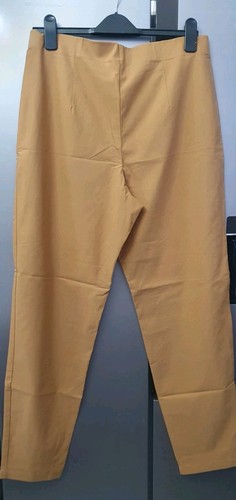 Sallie Sahne Camel Comfort Pants UK18 US14 Stretchy Tapered Leg Ankle Trousers - Picture 8 of 10