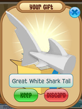 Animal Jam Classic (AJC) | Great White Shark Tail (READ DESCRIPTION)