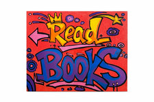 Original Hand-Painted Graffiti Art “READ BOOKS” by Jordan Mack – 10x8 Acrylic