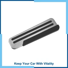 Foot Pedal Cover Non-Slip No Drill Metal for Nissan for Infiniti Silver Tone New