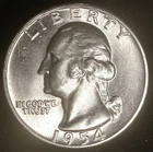 1954 Washington Quarter BU