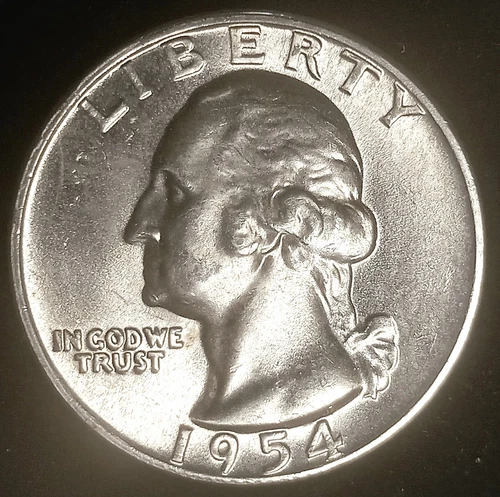 1954 Washington Quarter BU