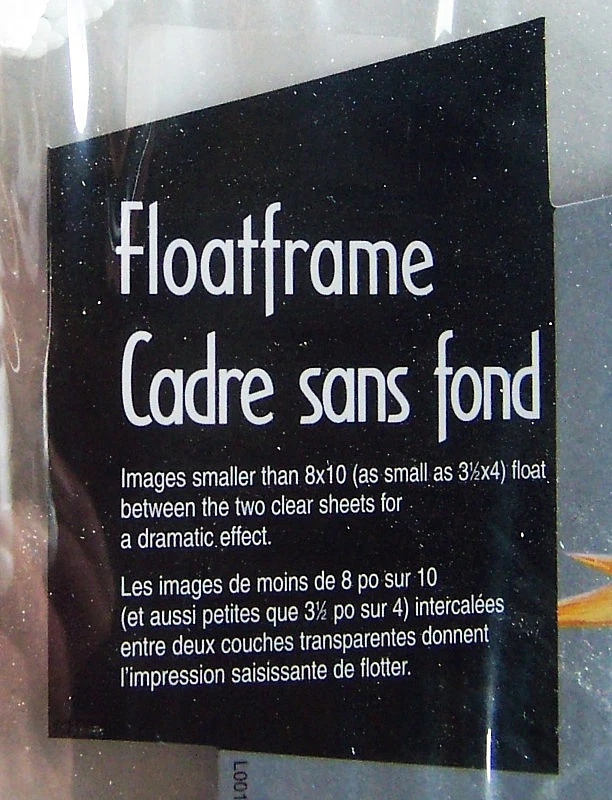 Marco de fotos flexible MCS "FLOAT FRAME" 8x10 + caballete y perchas H o V, dorado.- ¡Nuevo! Foto 2 de 3