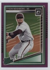 2025 Panini Donruss Optic Rated Prospects Purple Prizm 22/49 Tyson Neighbors 4z8