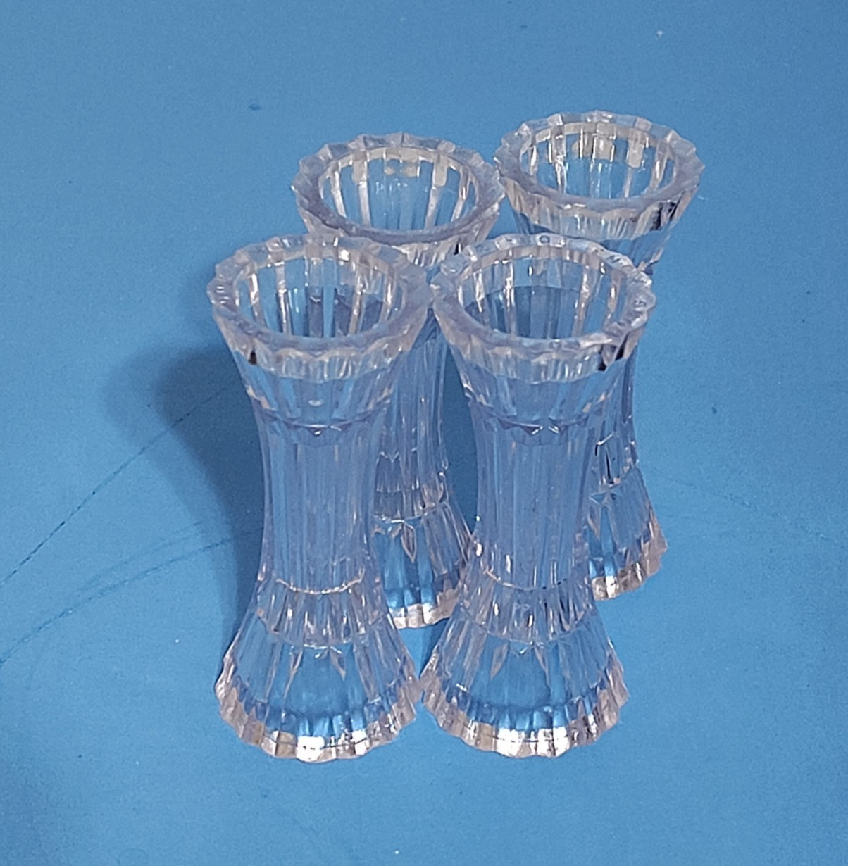 WILTON Refillable Cake Crystal Pillar Columns Size - 14" - 10" -5" -3" Vintage