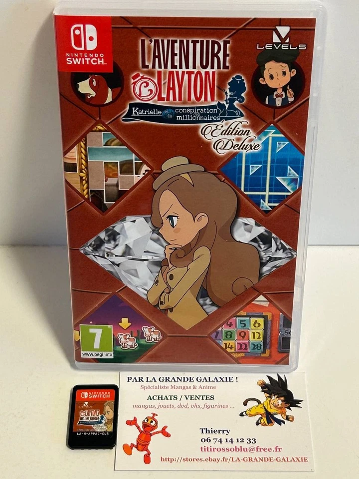 Jeu Vidéo Nintendo Switch L'Aventure Layton Katrielle et la Conspiration Deluxe, photo 1 sur 3