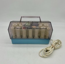 Vintage Clairol 20 Instant Hairsetter Hot Rollers Hair Curlers Set Clips Tested