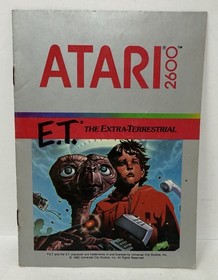 E.T The Extra Terrestrial /w manual - Atari 2600 - *TESTED*