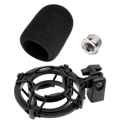 AT2020 Microphone Shock Mount with Pop Filter, [Custom Built for audio techni...