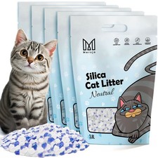 Mersjo Silikon Katzenstreu Neutral 5x3,8L Klu...