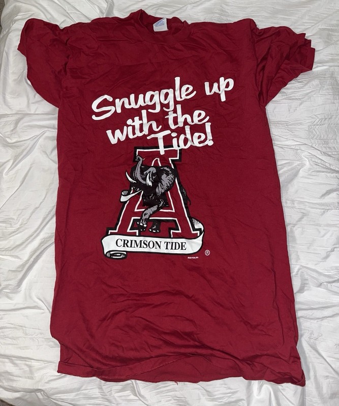 Vintage Single Stitch University Of Alabama Roll Tide College Sports Shirt 