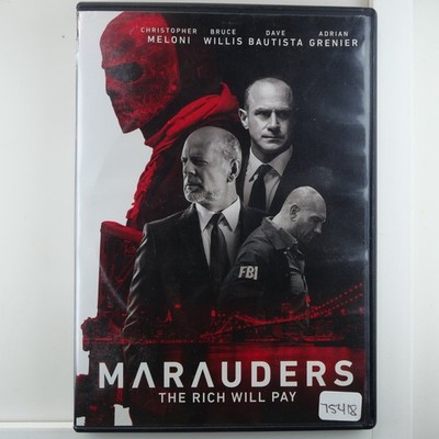 Marauders DVD 2016 Bruce Willis Christopher Meloni Dave Bautista Action Movie