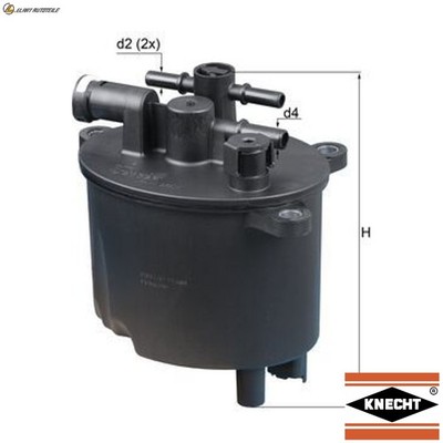KRAFTSTOFFFILTER KL 581 FÜR MITSUBISHI OUTLANDER/II/SUV PEUGEOT 407/SW 4007 2.2L