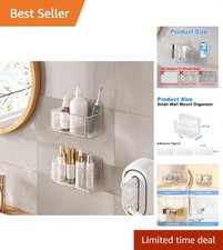 Self-Adhesive Acrylic Shelves - Modern 2pc Floating Organizer for Kitchen Bath