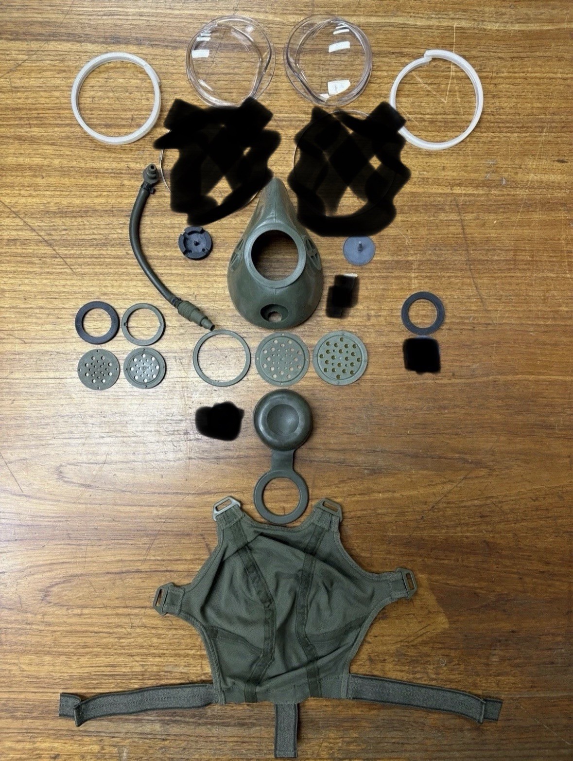 Canadian C4 Gas Mask Respirator Replacement Spare Parts Fix Up