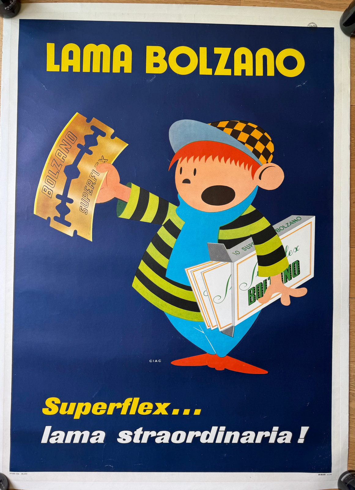 CIAC LAMA BOLZANO POSTER VINTAGE 100x140