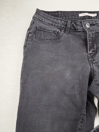 LEVIS 811 Curvy Skinny' Womens W30 L30 Black Distressed Faded Style Denim Jeans - Picture 2 of 21