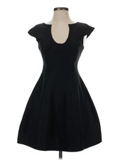 Halston Heritage Women Black Cocktail Dress 0