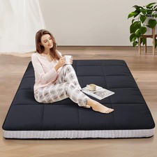 Extra Thick Foldable Japanese Floor Mattress-Memory Foam Sleeping Pad for Adults