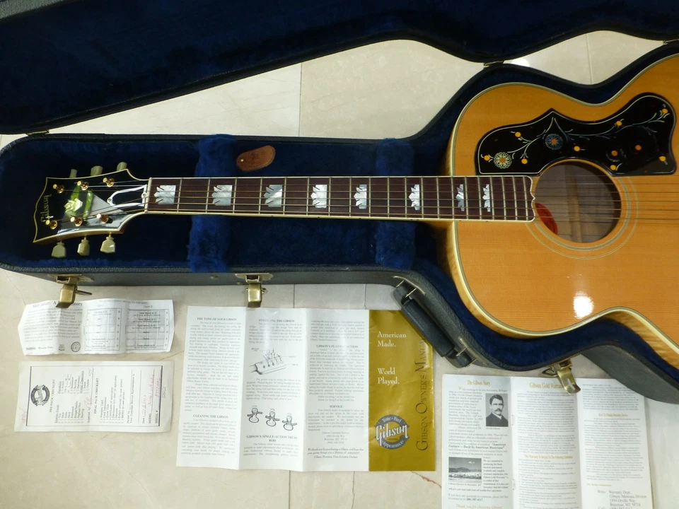 Gibson Custom Shop SJ-200 AAAAA Maple Acoustic Guitar Y2K Made In USA - Image 3 of 4