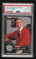 1991-92 Pro Set Platinum Celebrity Captain Fred Rogers #297 PSA 8 12xq