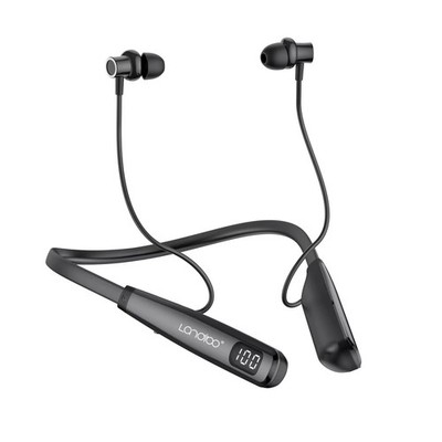 LANDIBO Wireless Waterproof Sports Earphones with 100 Hours of small, Black 