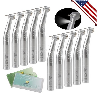 KaVo Style Dental Fiber Optic LED Handpiece Fast High Speed /LED Coupler 4/6Hole