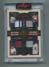2025 Leaf Seasons in the Sun DAWSON  McGWIRE  SANTIAGO  CLEMENS Quad Jersey #/15
