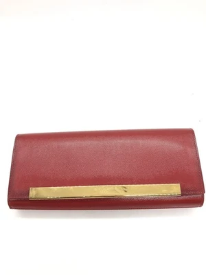 Saint Laurent Paris Damen Clutch, Abendtasche, Handtasche SCH435 Echtleder Rot 2 - Bild 1 von 4